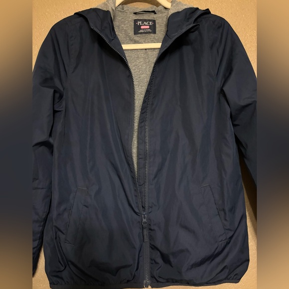 Children’s Place Girls Navy Rain Jacket - XXL/16 - Picture 5 of 7